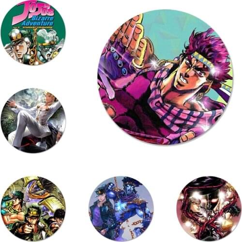 58mm JoJo Bizarre Adventure Icons Pins Badge Decoration Brooches Metal Badges For Backpack Decoration