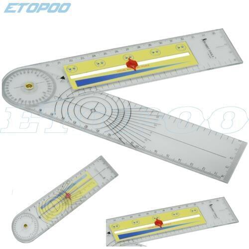 1pcs Pain scale ruler Pain Ache VAS Testing Record Scale Ruler 2 in1 Pain goniometer Spinal Goniome Muscle Measure Gauges Tools