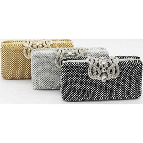 2016 Time-limited Real Solid Bag Small(20-30cm) Western Style Banquet Bag Hand Temperament Crown Diamond Club All-match Package