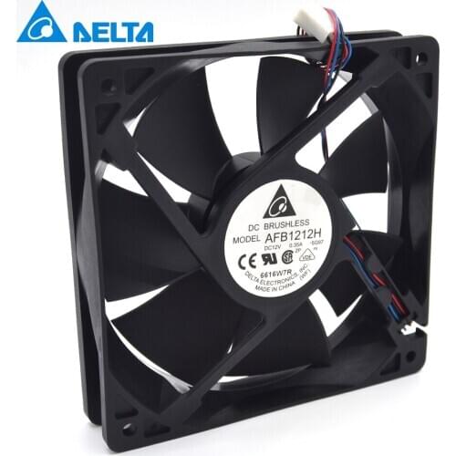 AFB1212H 12025 12cm 120mm 12V 0.35A three line winds chassis cooling fan for Delta 120*120*25mm