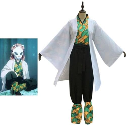 Anime Demon Slayer: Kimetsu no Yaiba Sabito Cosplay Costumes
