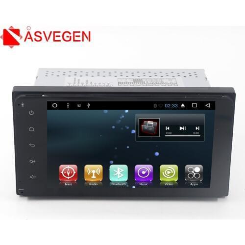 Asvegen 7inch Android 7.1 Quad Core Car HD Touch Screen Navigation 2G+32GB Radio Multimedia Player For Toyota RAV4 Corolla HILUX
