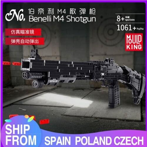 MOULD KING The BENELLI M4 Super 90 Weapon Automatic Assembly Block Gun Model sets Building Blocks Bricks Kids DIY Toys Gifts