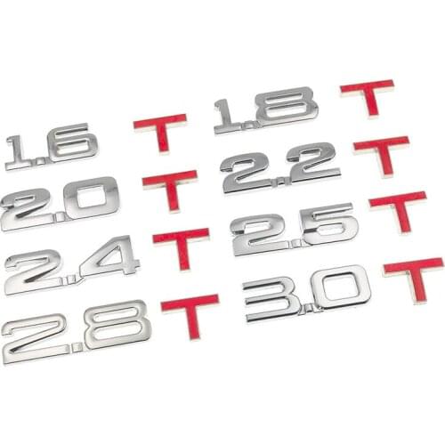 Car 3D Metal 1.6T 2.0T Sticker Emblem Badge Decals for Changan CS15 CS35 CS75 CX70