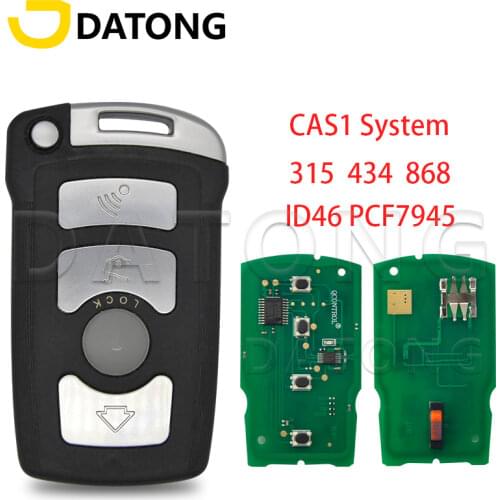 Datong World Car Remote Key For BMW 7 Series E65 E66 CAS 1 System 315LP/315/434 868Mhz ID46 Chip Auto Smart Control Card Key