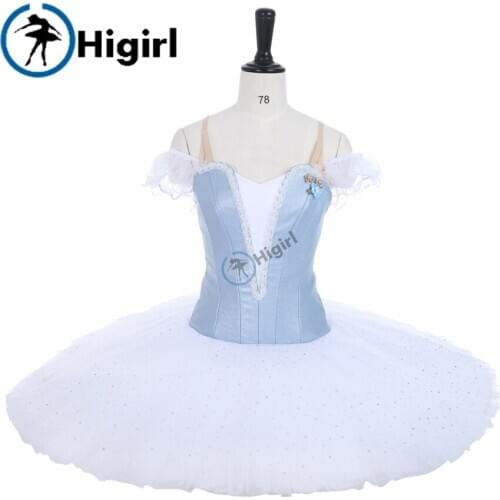 Girls pancake tutu women professional ballet tutu stage costume for competiton platter tutu ballerina dress performance LT0021