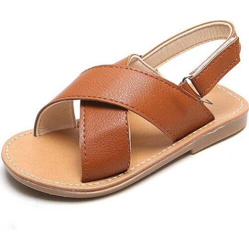 Childrens Sandals for Boys and Girls 2021 Summer Fashion Cross Sandals Student Kids Beach Shoes Slippers Baby Shoes for Sandals