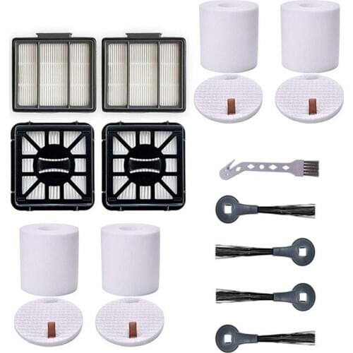 HEPA Filters Side Brushes for Shark IQ R101AE IQ R101 (RV1001) Vacuum Cleaner Replacement Brushes Filters Cleaning Tools