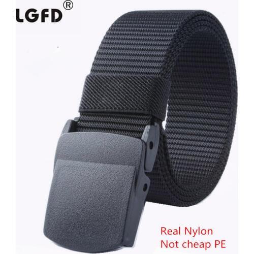 Unisex travel Prevent allergy no metal polyformaldehyde belt no need airport take off camo REAL nylon belt