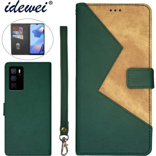 Applicable to OPPO A16 mobile phone case fold bracket function protection leather case phone case funda capa co