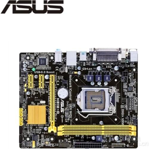For Asus H81M-D Desktop Motherboard H81 LGA 1150 LGA1150 For Core i7 i5 i3 DDR3 SATA3 USB3.0 Original Used