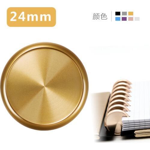 24mm Metal Buckle Mushroom Hole Notepad Special Ring Buckle Aluminum Alloy Material Loose-leaf Disc Binding Abacus Buckle