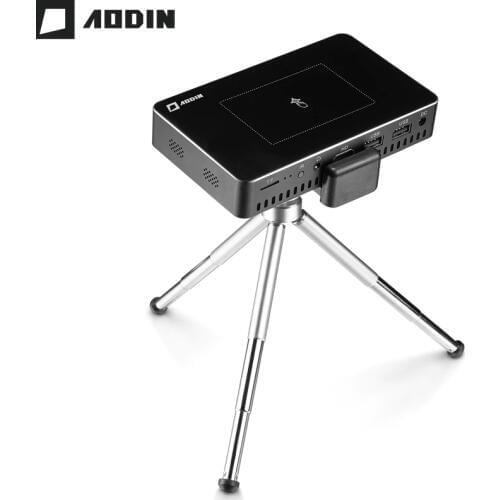 AODIN M9 1+32G Pico mini Projector hd Smart Multi-touch DLP Portable Projectors LED Pocket Projector WIFI home theater data show