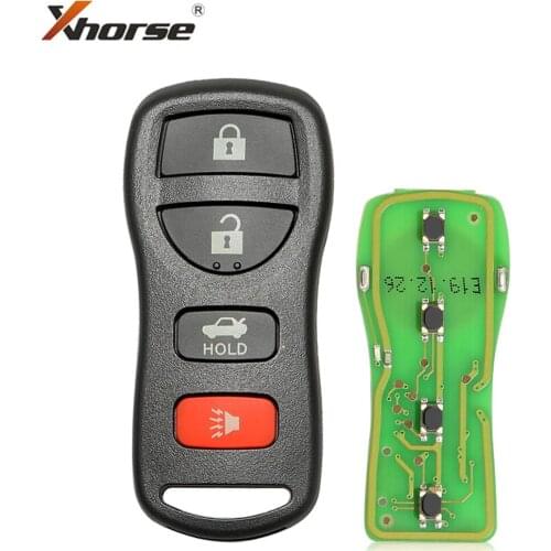 Xhorse XKNI00EN Wire Remote Key For Nissan Separate 4 Buttons English Version 5pcs/lot