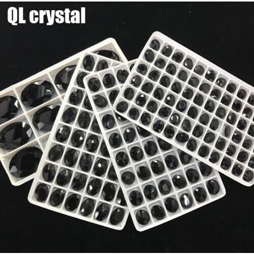 QL Crystal ALL SIZE Oval Pointback Crystal Rhinestone High Quality for Jewelry Making DIY Accessories
