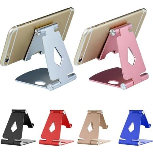 Adjustable 360 Angle Rotation Phone Tablet Holder Desk Metal Stand Mount Holder Portable Desktop Mobile Phone Stand for ipad pro