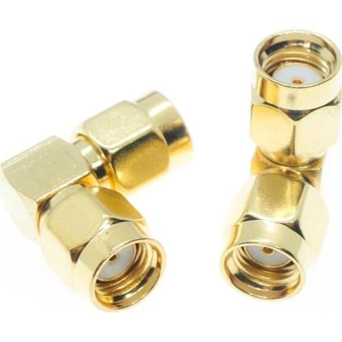 RPSMA MALE TO RP SMA MALE PLUG RIGHT ANGLE RF connector Adapter