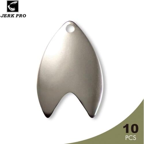 JERK PRO 10PCS Nickel Steel Dakota Blades For Kokanee Fishing Lures Accessories Anglers Tackle Craft