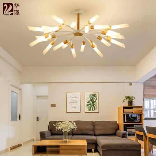 Modern chandeliers ceiling ventilador de techo luzes de teto cafe hotel Living Room AC85-265V ceiling lamp ceiling light fans