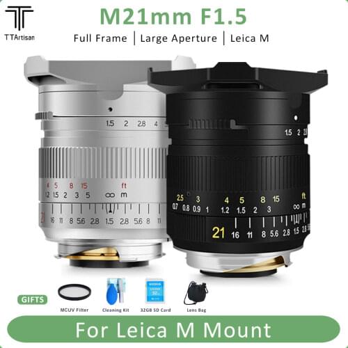 TTArtisan 21mm F1.5 Full Fame Large Aperture Wide Angle Manual Lens for Leica M-Mount Cameras Like M2 M3 M4 M5 M6 M7 M8 M9 M9p