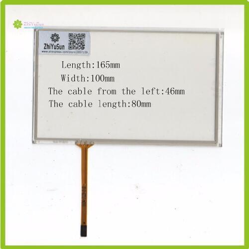 ZhiYuSun HLD-TP-3047 7Inch 165mm*100mm 4Wire Resistive TouchScreen Panel Digitizer this is compatible 165*100 for HLDTP3047