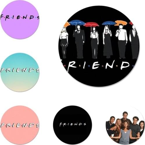 Friends Together Icons Pins Badge Decoration Brooches Metal Badges For Clothes Backpack Decoration 58mm
