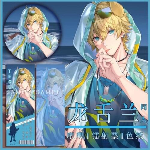 Anime Tequila Arknights Badge Souvenir Button Brooch Pin Medal Mtdal Laser ticket Through card Colored Paper Cartoon Cosplay