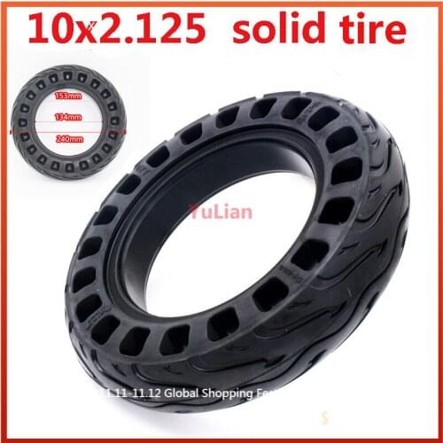 10x2.125 Solid Tire 10x2.125F Thickening Honeycomb Wheel Tyre for Smart Electric Balancing Scooter Accessory