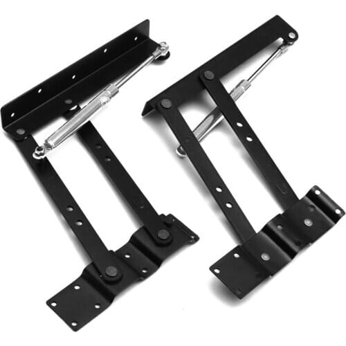 2pcs Folding Spring Tea Table Hinge Furniture Lift Up Top Mechanism Hardware Lifting Rack Shelf For Coffee Computer Table