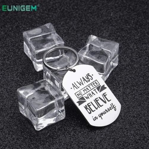 2021 Graduation Birthday Gift for Boys Girls Men Women Keychain for Best Friend Sister Brother Motivational Self-Help Keyring