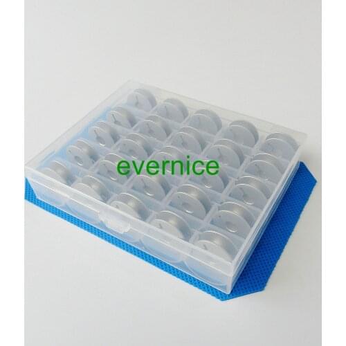 25 Large Bobbin #82552 w/ Bobbin box For Singer 29K Class, 29K72, 29U171