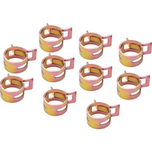 60Pcs/Set 6-15mm Stainless Steel Spring Clip Fuel Oil Water Hose Pipe Tube Clamp Fastener Car Fastener Clip