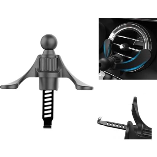 17mm Ball Head Car Clip Air Vent Mount Car Phone Holder Bracket Gravity Stand Car Charger Adapter Magnet Bracket Holders Support