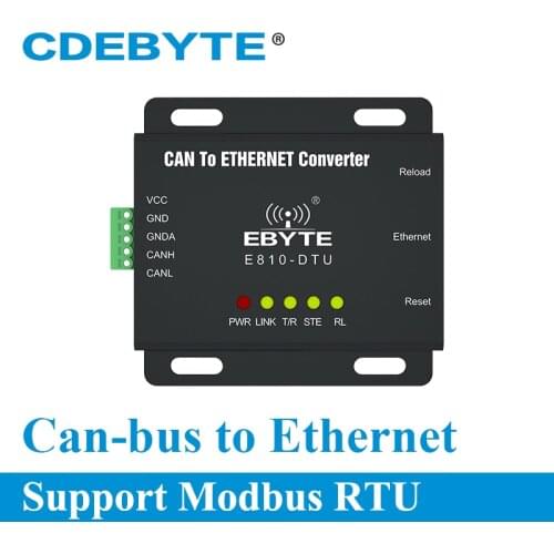 Ethernet to CAN Bus Two Way Transparent Transmission Wireless Modem E810-DTU(CAN-ETH)