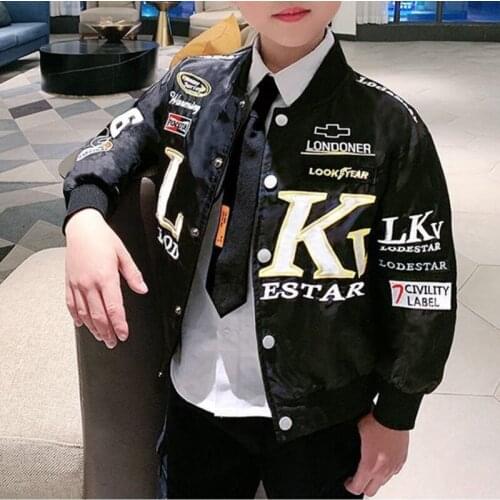 Spring Autumn Baseball Jacket Big Kids Teens Fashion Clothes For Girls Boys Cardigan 3To10 Children Outwear Outerwear & Coats