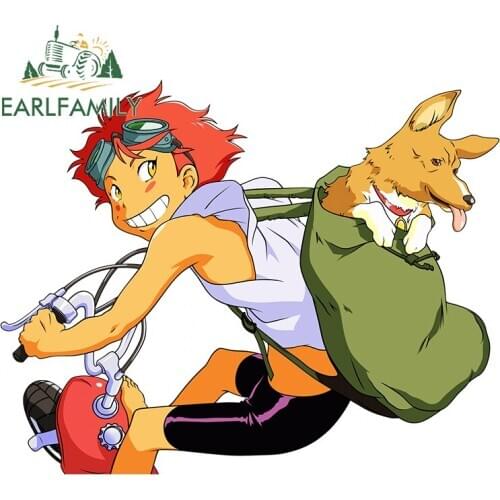EARLFAMILY 13cm x 10.5cm for Cowboy Bebop Camper Car Stickers Waterproof Motorcycle Helmet Scratch-proof Sticker DIY Vinyl Decal
