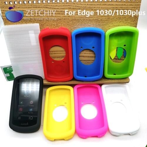 Edge 1030 1030plus bike GPS computer Silicone Rubber Protect Case cover w Screen Protector Film For Garmin Edge 1030 1030plus