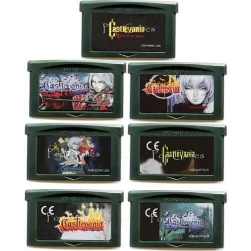 CastlevaniSeries English or Spanish for 32 Bit Video Game Cartridge Console Card Handheld