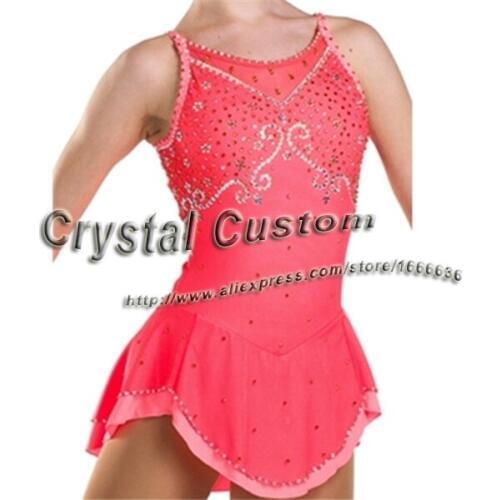 2016 Hot Sales Figure Ice Skating Dresses For Girls With Spandex New Brand Figure Skating Competition Dress DR2546