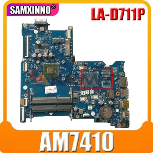 AKemy Laptop motherboard For HP Pavillion 15-BA 15Z-BA A8-7410 AM7410 Mainboard BDL51 LA-D711P 854961-001 854961-601 860337