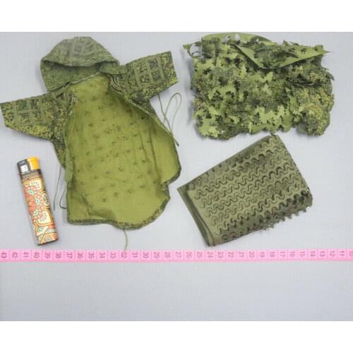 B25 DAMTOYS DAM 78078S 1/6 Scale Russian Sniper Ghillie Suit Model for 12"