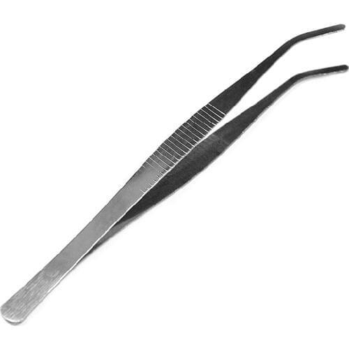 Newest 18cm Tea Tweezers Salad Food Stainless Steel Tea Clips Folder Tweezer Clamps Kitchen Tongs Tea Accessories Portable Clips