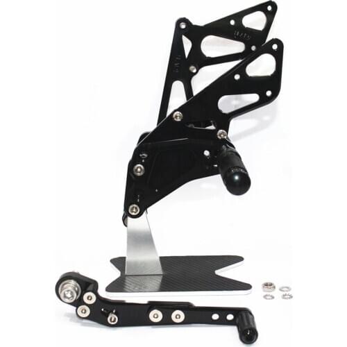 CNC Adjustable Footrests Foot Pegs Rider Foot Rest Pedal Motorcycle Rearset For Suzuki GSXR1000 K9 2009 2010 2011 2012 2013 2014