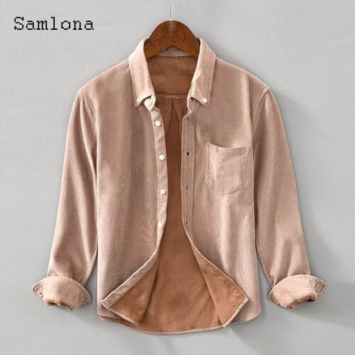 Samlona Men's Warm Shirts