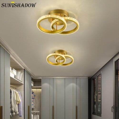 Modern Ceiling Light Home 110v 220v Ceiling Lamp Round&Square For Aisle Corridor Lamp Living Room Bedroom Dining Room Led Lustre