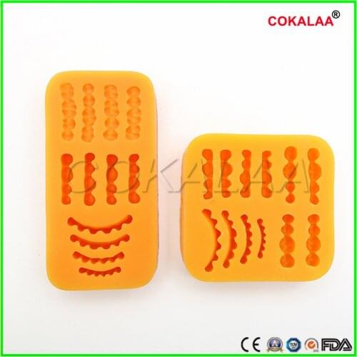 1PCS dental wax figure film model base denture laboratory wax tooth rubber inverted mold