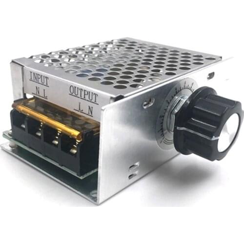 AC SCR Speed Controller 220V Voltage Regulator Dimmer Electronic 220 V Volt 4000W Regulator Led Dimmer Thermostat Motor Speed