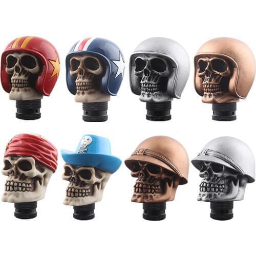 Universal Car Gear Shifter Knob Skull Shifter Lever Fit For Manual Transmission
