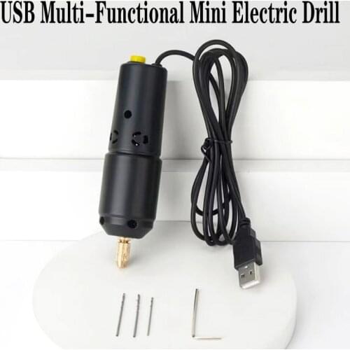 Jewelry Tools Mini Electric Drill Handheld For Pearl Bead Epoxy Resin Jewelry Making DIY Wood Craft Tools With 5V USB Data Cable