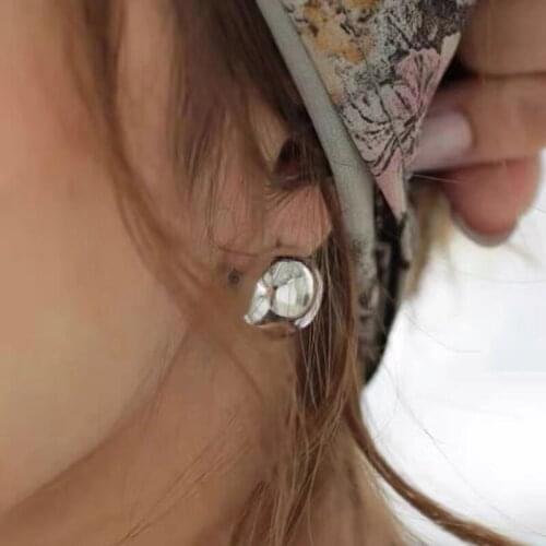 TIMEONLY Minimalist Round Ball Alloy Stud Earring for Women Ladis Temperament Earring Party Jewellery 2020 New Fashion Jewelry